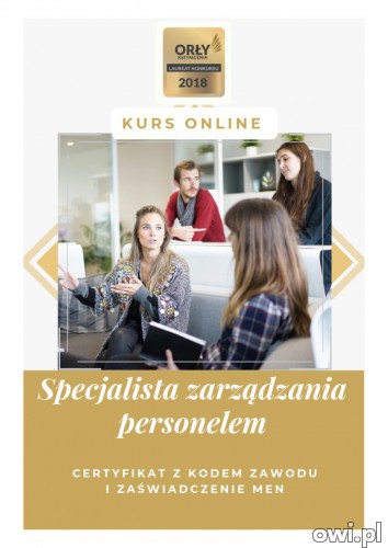 Specjalista zarządzania personelem– kurs online. Cała Polska