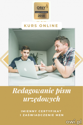 Redagowanie pism - szkolenie online. Cała Polska