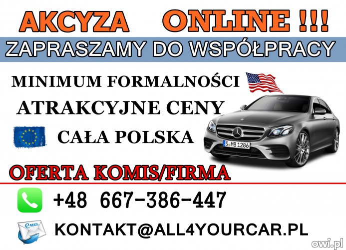 Rejestracja pojazdów AKCYZA Wydział komunikacji Ubezpieczenia OC/AC