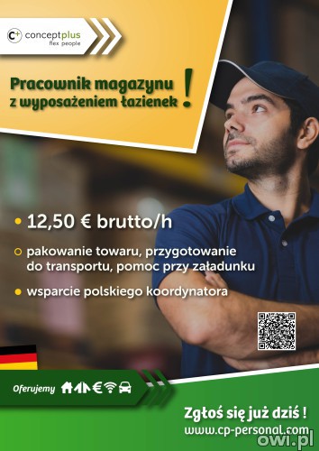 Pracownik (k/m) magazynu z wyposażeniem łazienek - Praca od zaraz!!! - 12,50 € brutto/h!