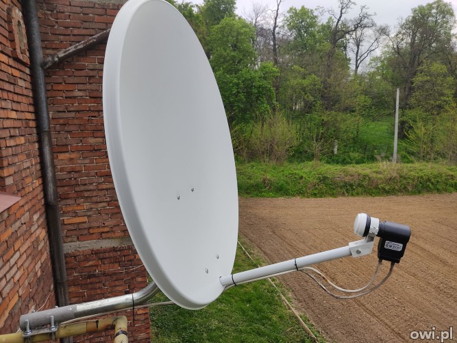 SERWIS REGULACJA NAPRAWA ANTEN SATELITARNYCH TELEWIZJA NAZIEMNA DVB-T2 HEVC POLSAT