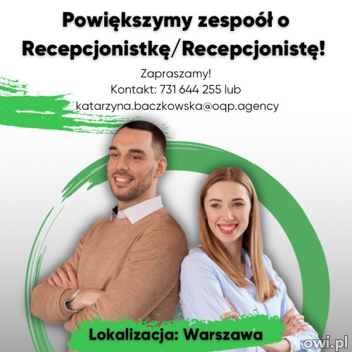 Recepcja-placówka stomatologiczna (Warszawa Bemowo)