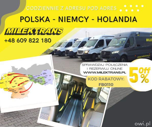 Milektrans przewóz osób Polsk-Niemcy-Holandia