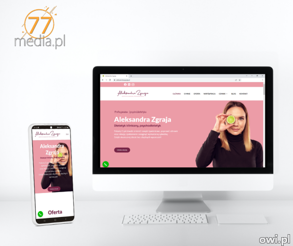 Stwórz profesjonalną stronę lub sklep internetowy z 77media.pl!