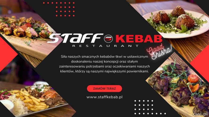 Zamów online Kebab z Kurczaka w Pruszkowie z Restauracji Staff Kebab Dostawa 24h jest dostępna