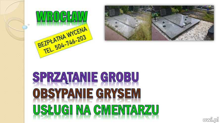 Ile kosztuje opieka nad grobem, tel. 504-746-203, Wrocław, Cmentarz grabiszyński. przycięcie żywopłotu