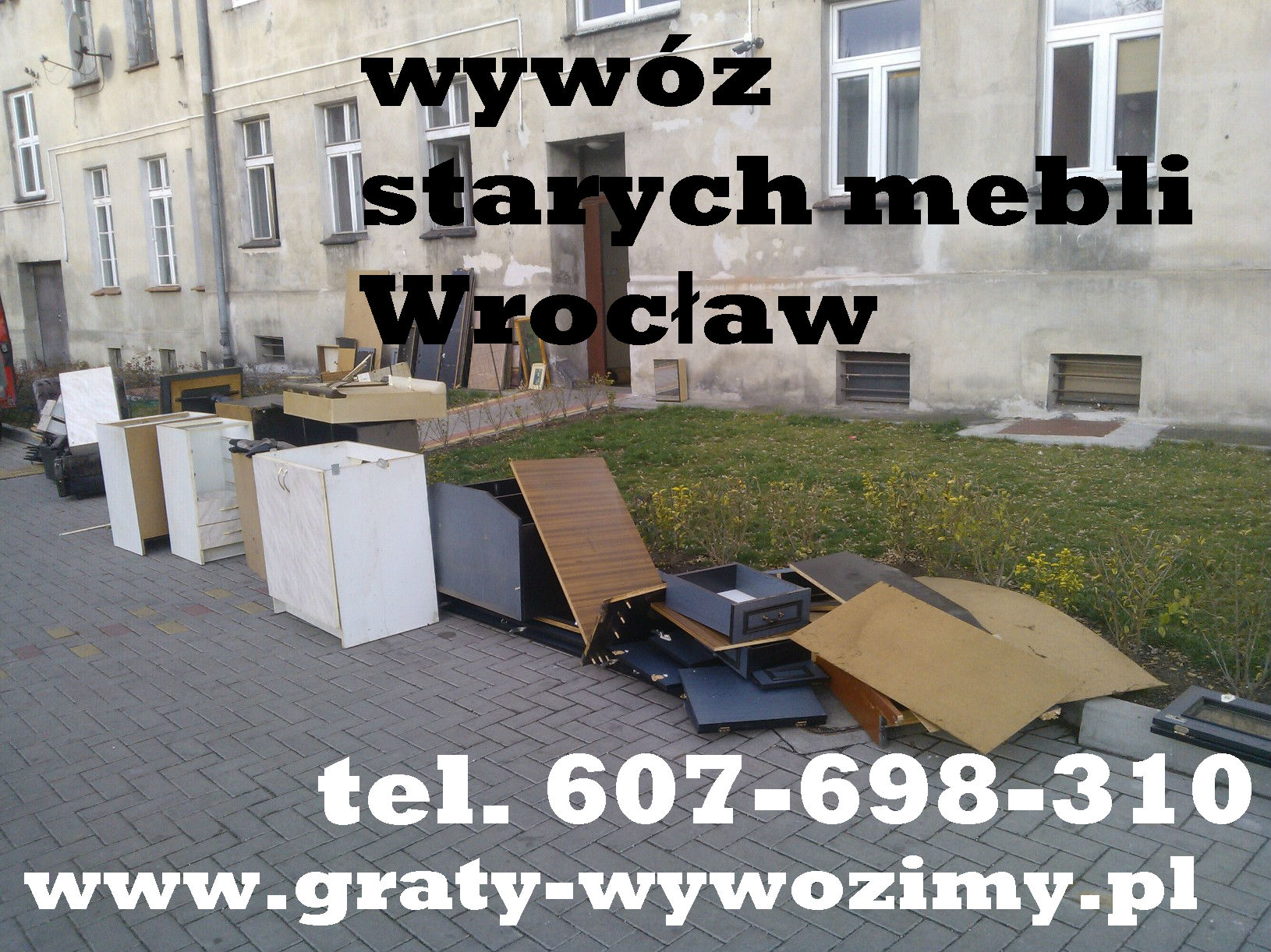 Demontaż/wywóz/utylizacja starych mebli Wrocław,opróżnianie mieszkań
