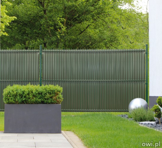 Nowoczesne osłony do paneli ogrodzeniowych 3D 123x250 zielony