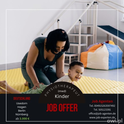 Fizjoterapeuta dziecięcy oferta pracy w Hagen