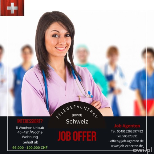 Szwajcaria jest praca dla pielęgniarki, mieszkanie