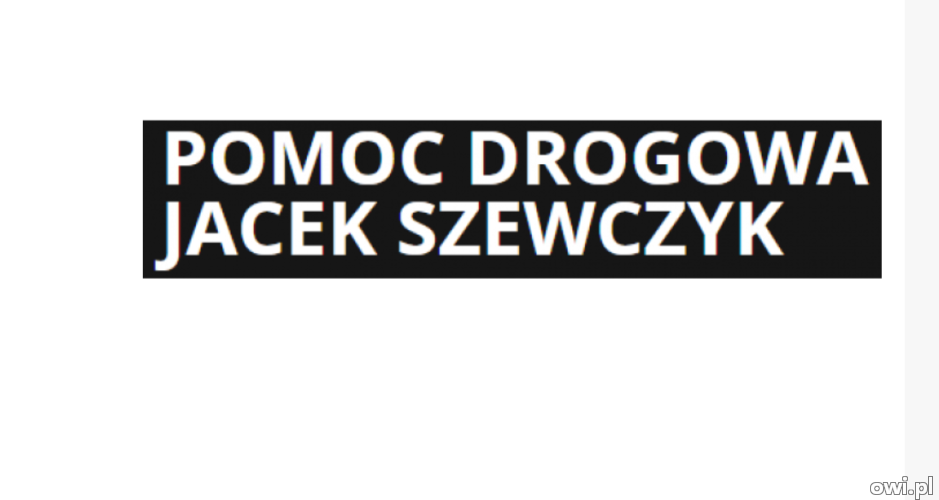 Pomoc Drogowa Jacek Szewczyk - profesjonalne holowanie aut - Gdańsk
