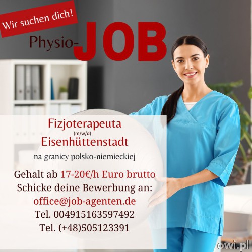 Fizjoterapeuta oferta pracy w Eisenhüttenstadt aplikuj